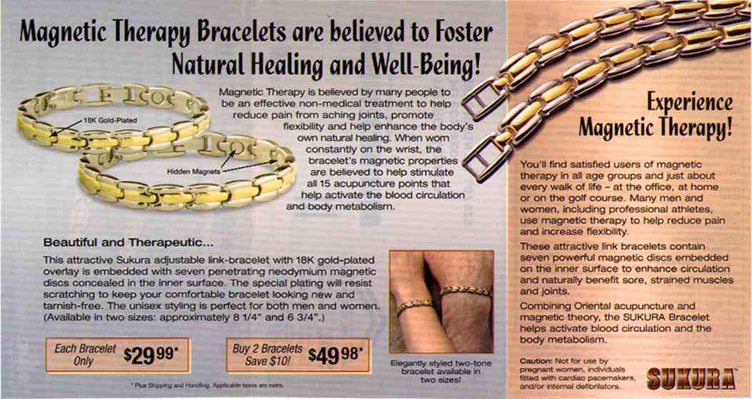 Petro-Canada markets SAKURA magnetic bracelets