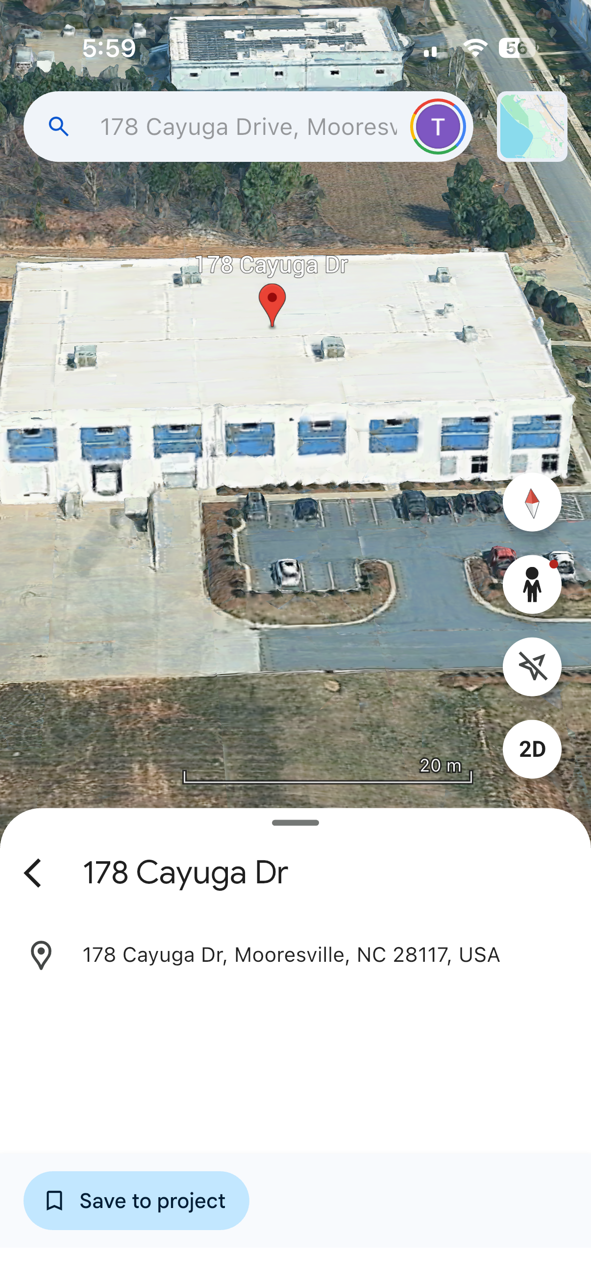 Aerial view of the New Capstone, Inc. facility at 178 Cayuga Drive, Mooresville, NC